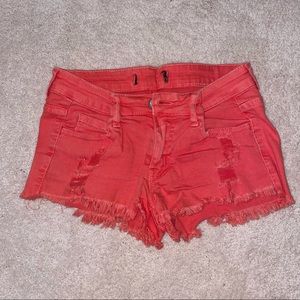 Pink Jean Shorts